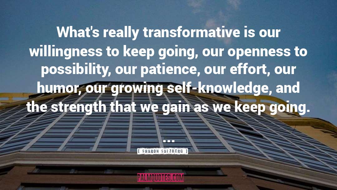 Growing Business quotes by Sharon Salzberg