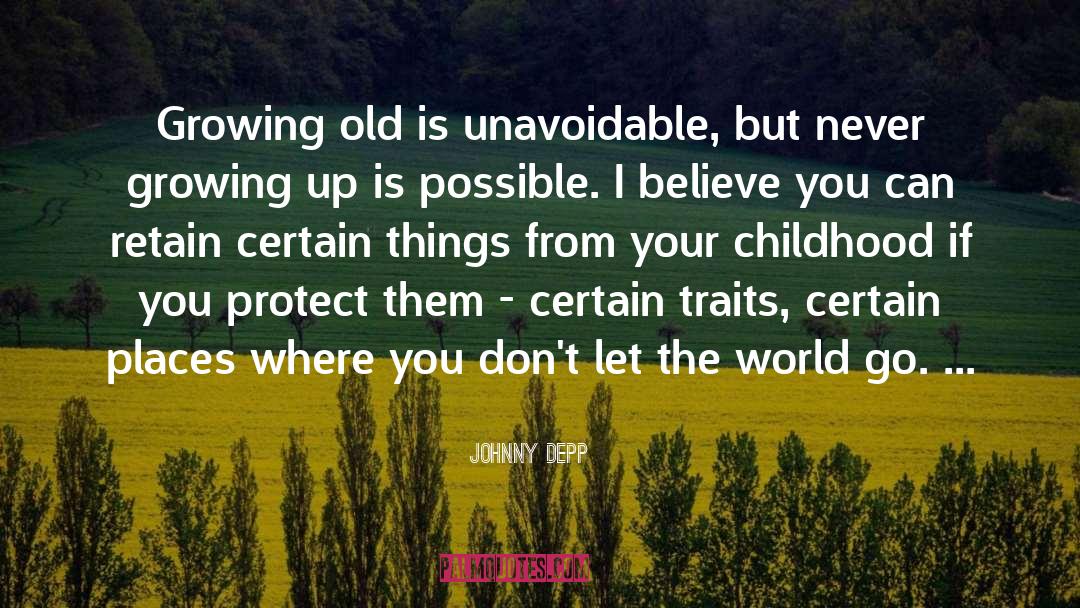 Growing Old quotes by Johnny Depp