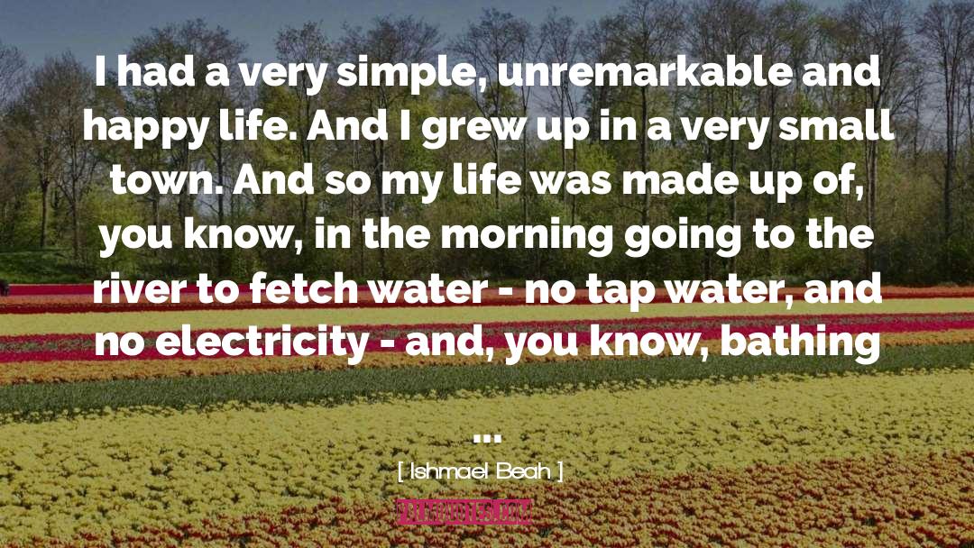 Growing Up In A Small Town quotes by Ishmael Beah