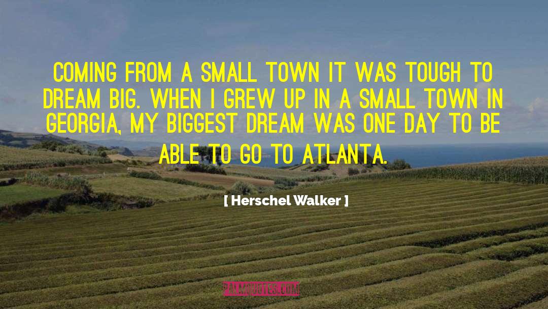 Growing Up In A Small Town quotes by Herschel Walker