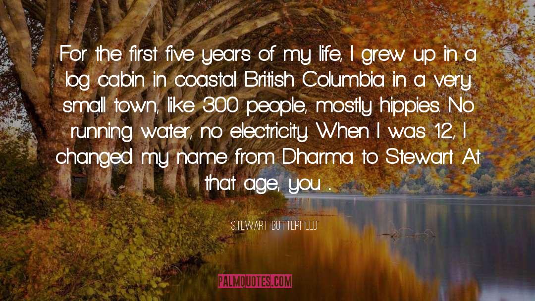 Growing Up In A Small Town quotes by Stewart Butterfield