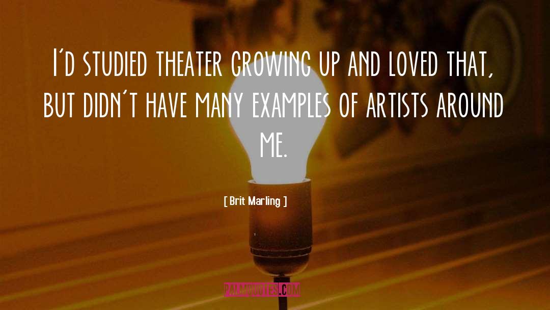Growing Up quotes by Brit Marling