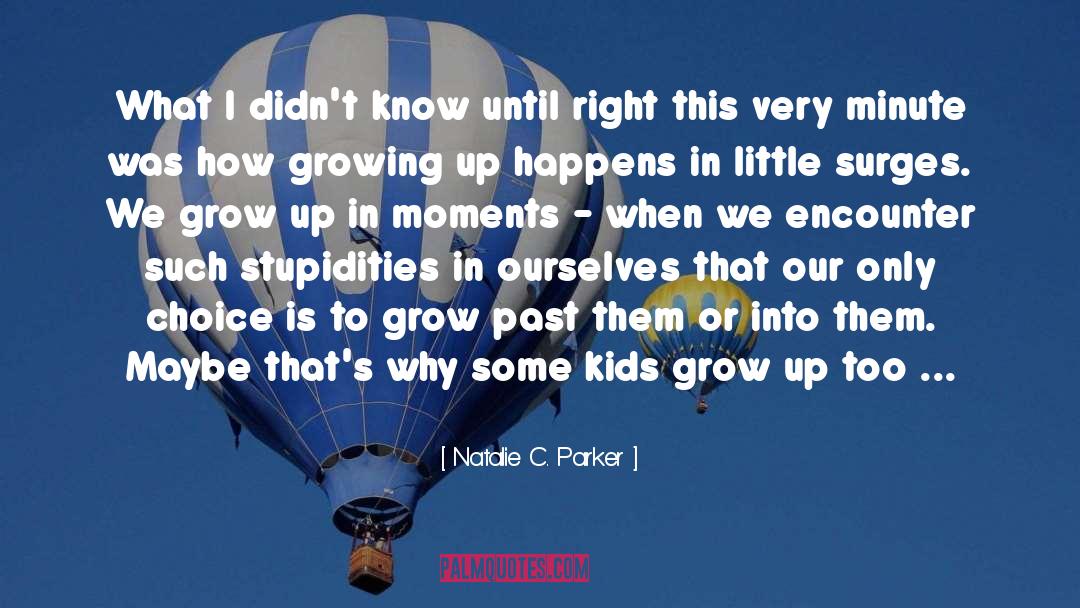 Growing Up quotes by Natalie C. Parker
