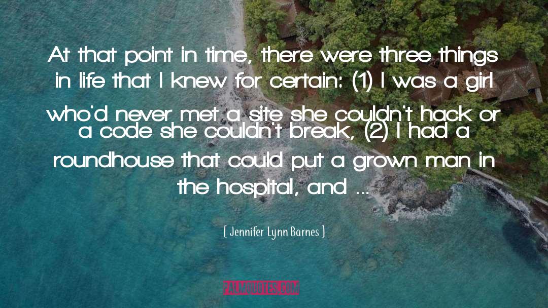 Grown Man quotes by Jennifer Lynn Barnes
