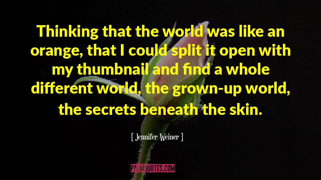 Grown Up World quotes by Jennifer Weiner