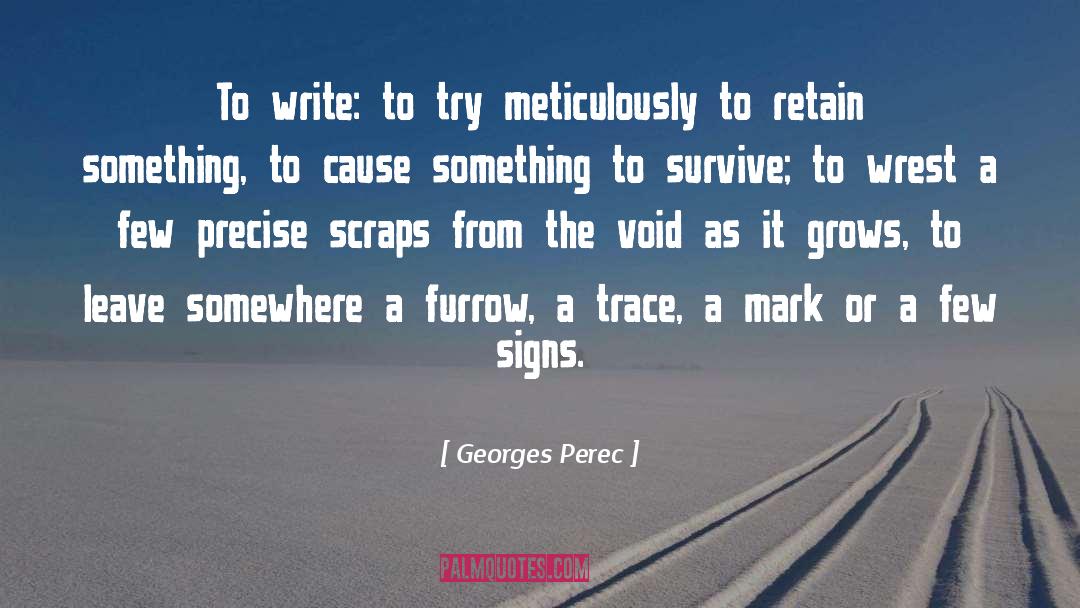 Grows quotes by Georges Perec