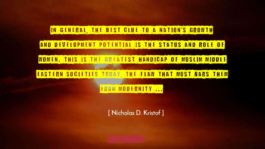 Growth And Development quotes by Nicholas D. Kristof