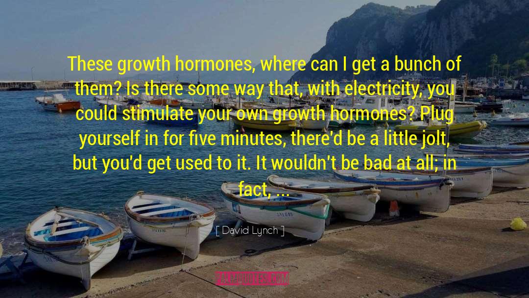 Growth Hormones quotes by David Lynch