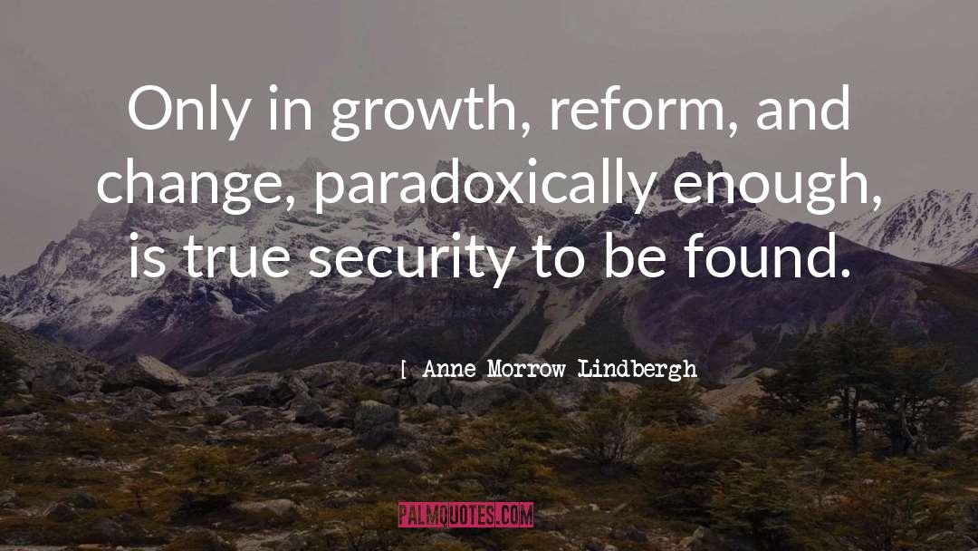 Growth quotes by Anne Morrow Lindbergh