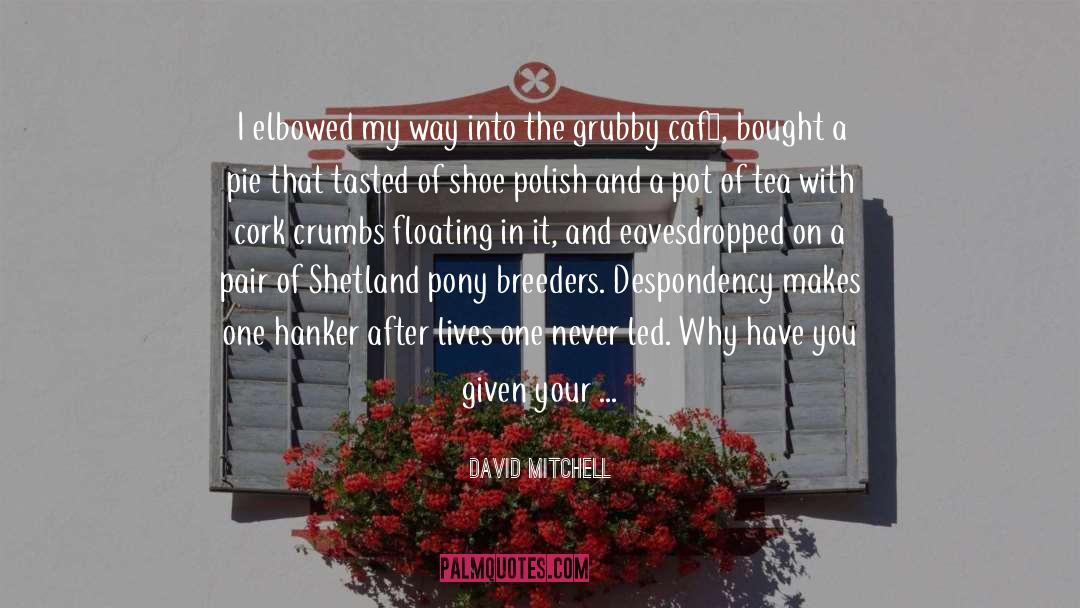 Grubby quotes by David Mitchell