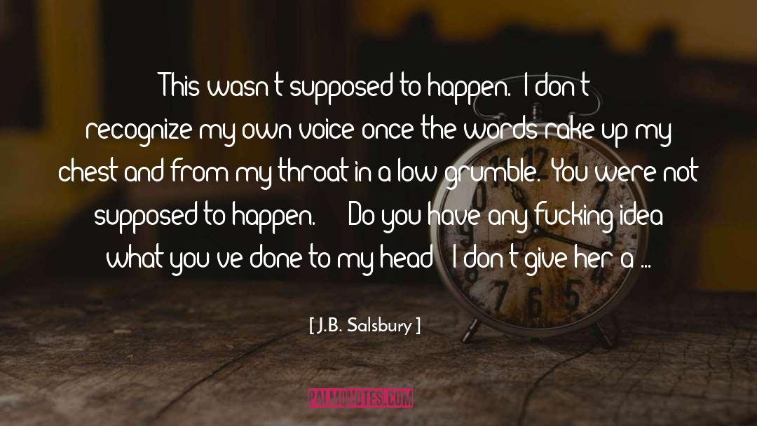 Grumble quotes by J.B. Salsbury