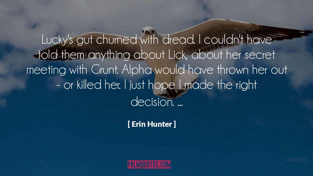 Grunt quotes by Erin Hunter