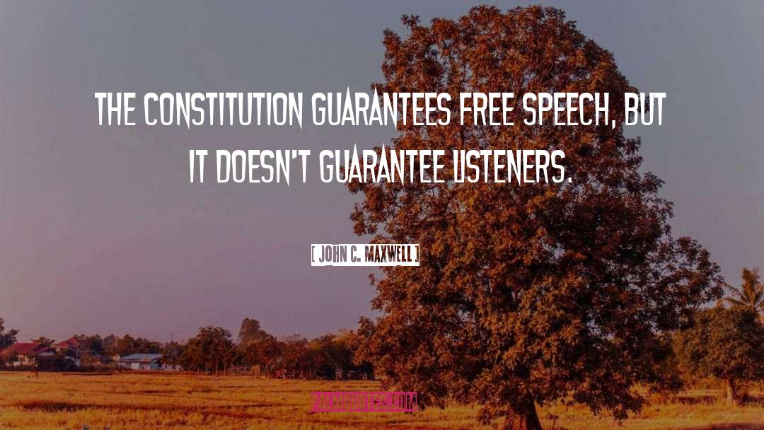 Guarantee quotes by John C. Maxwell