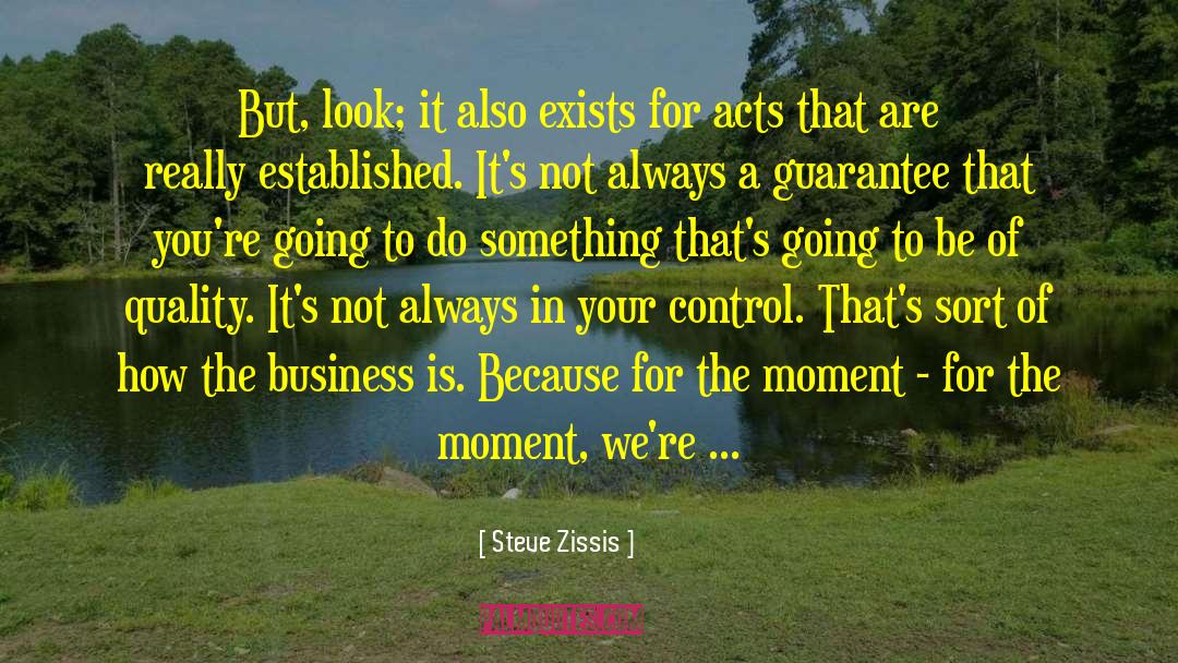 Guarantees quotes by Steve Zissis