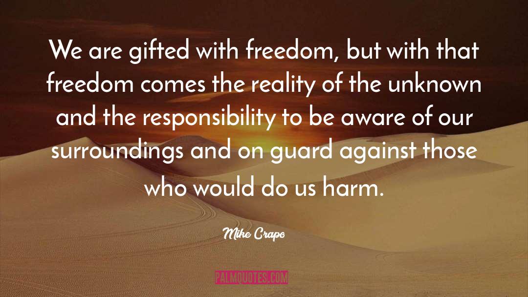 Guard Against quotes by Mike Crapo