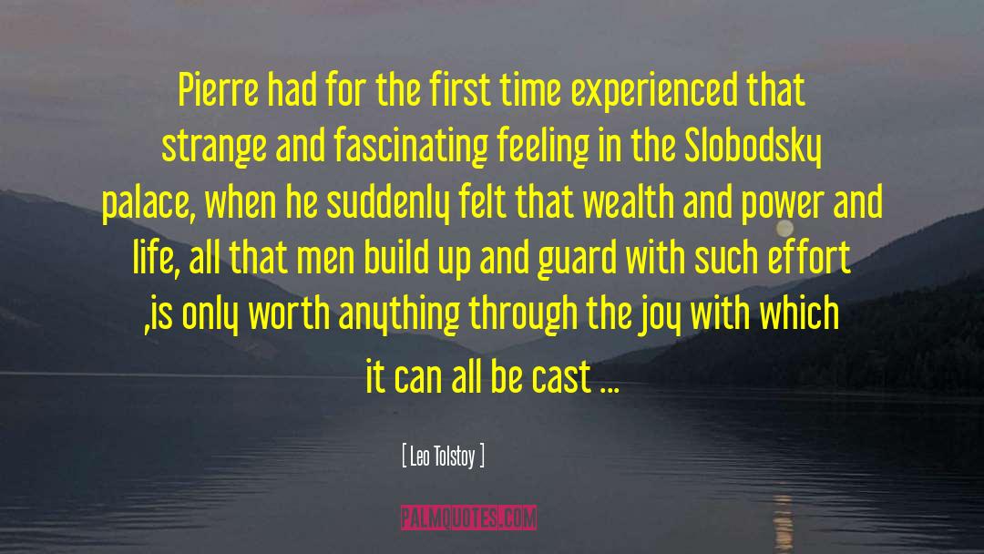 Guard Feeling quotes by Leo Tolstoy