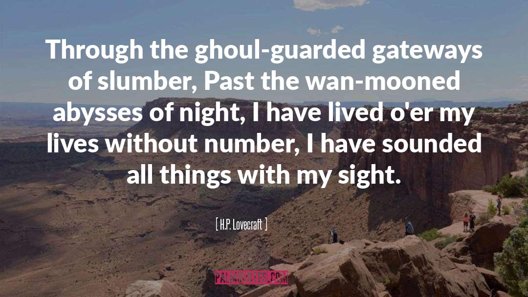 Guarded quotes by H.P. Lovecraft