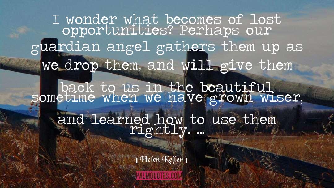 Guardian Angel quotes by Helen Keller