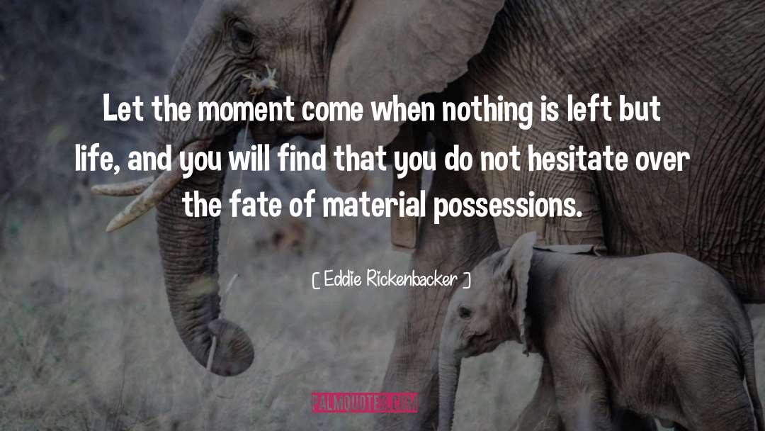 Guarding Possessions quotes by Eddie Rickenbacker