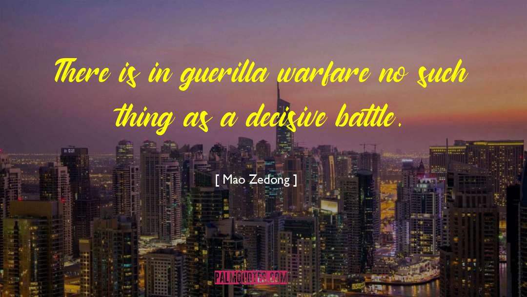 Guerilla quotes by Mao Zedong