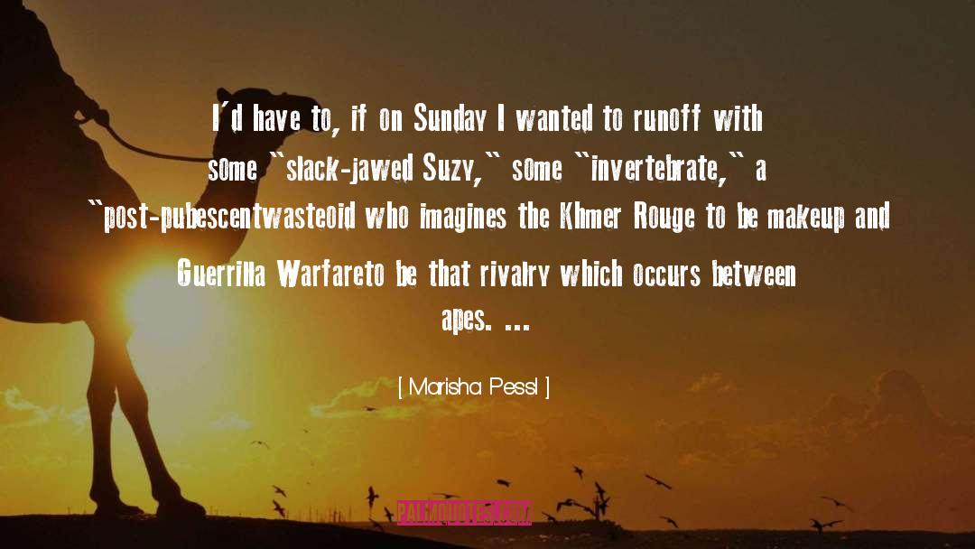Guerrilla Warfare quotes by Marisha Pessl