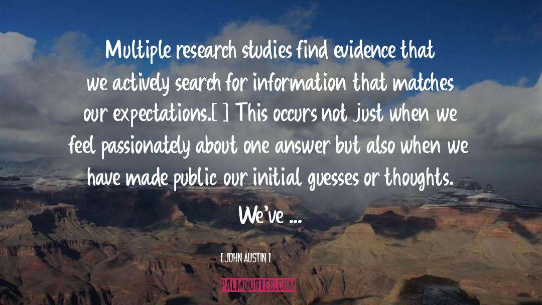 Guesses quotes by John Austin