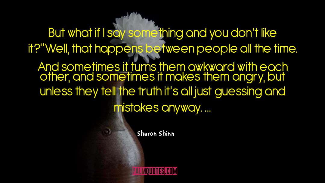 Guessing quotes by Sharon Shinn