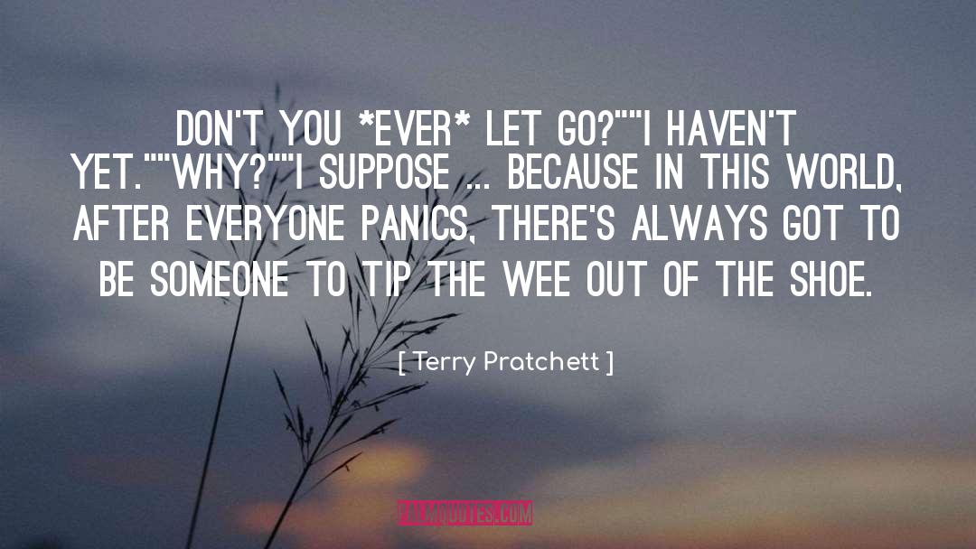 Guevaras Shoe quotes by Terry Pratchett