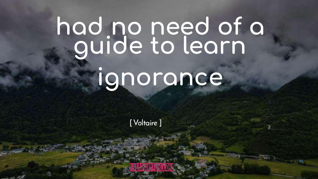 Guide quotes by Voltaire