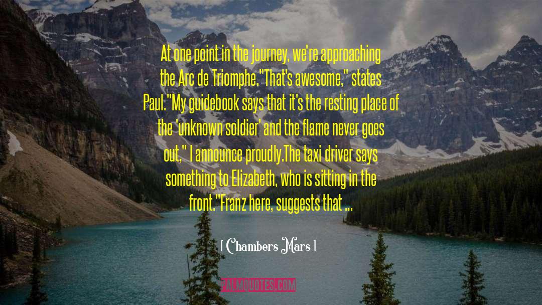 Guidebook quotes by Chambers Mars