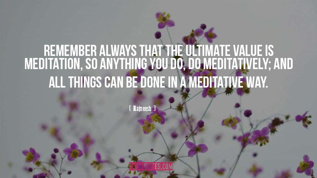 Guided Meditation quotes by Rajneesh