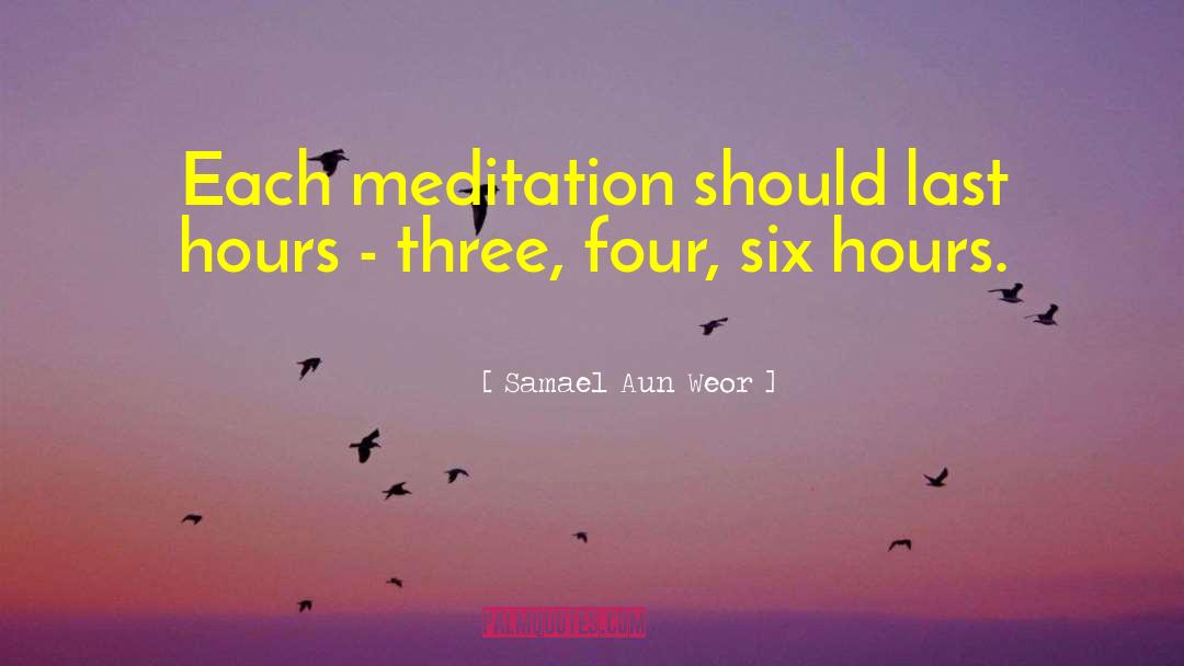 Guided Meditation quotes by Samael Aun Weor