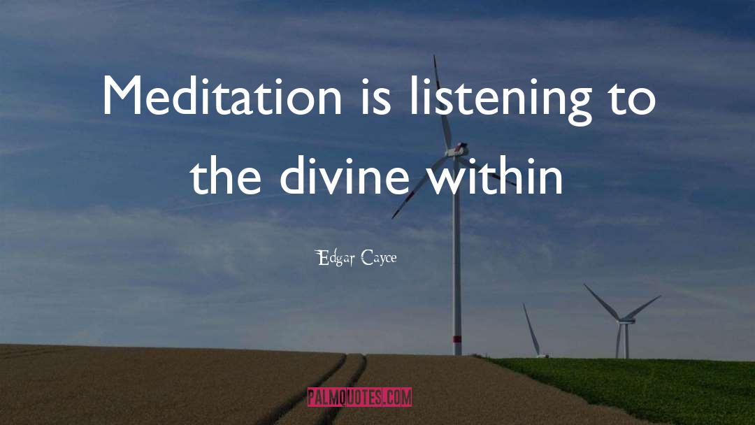 Guided Meditation quotes by Edgar Cayce