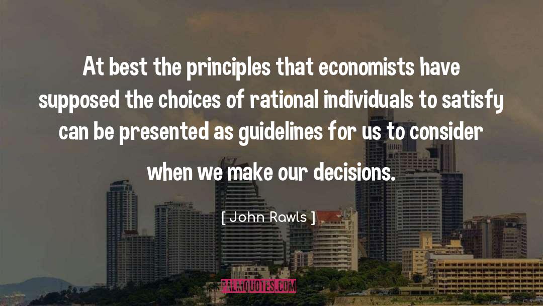 Guidelines quotes by John Rawls