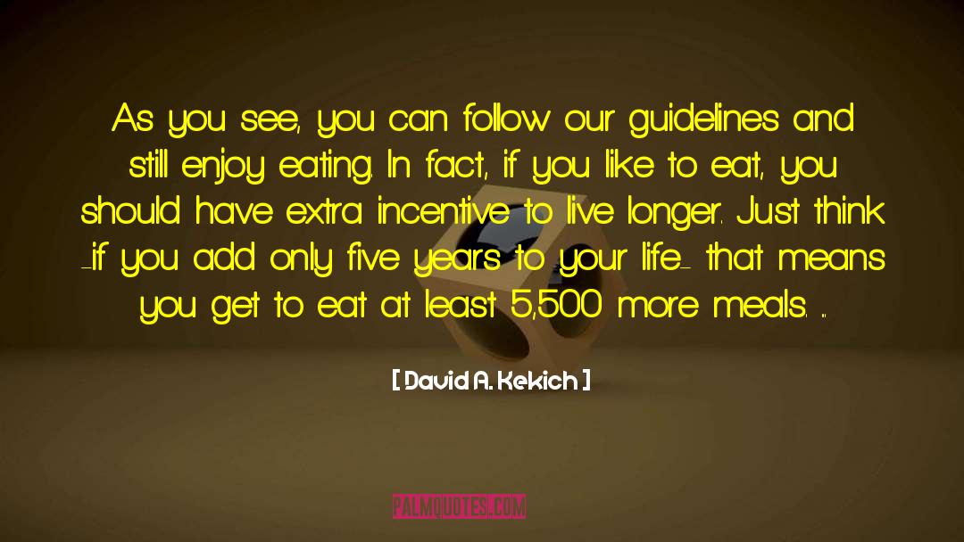 Guidelines quotes by David A. Kekich