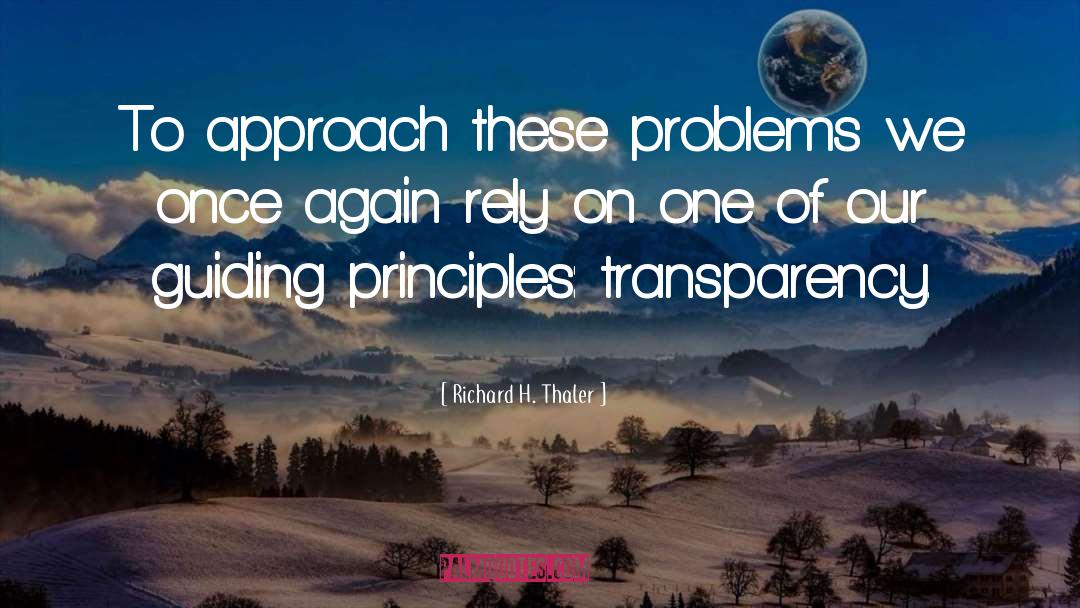 Guiding Principles quotes by Richard H. Thaler