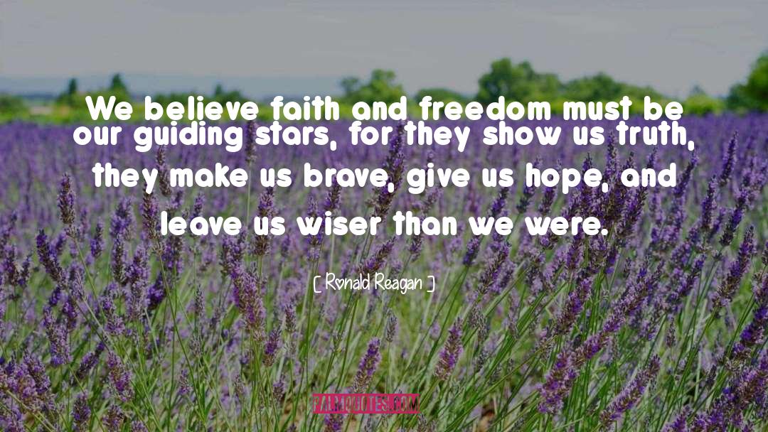 Guiding Stars quotes by Ronald Reagan