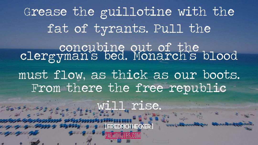 Guillotine quotes by Friedrich Hecker