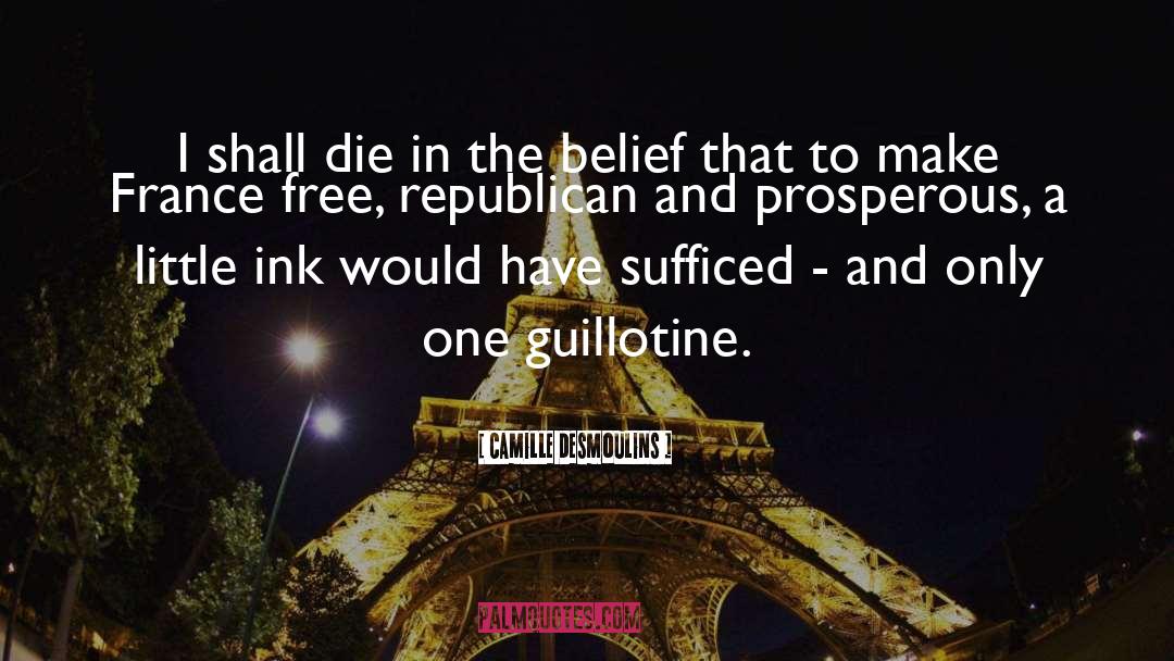 Guillotine quotes by Camille Desmoulins