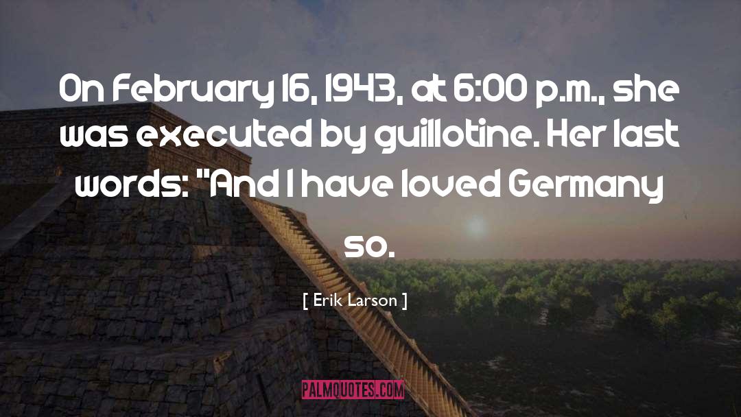 Guillotine quotes by Erik Larson