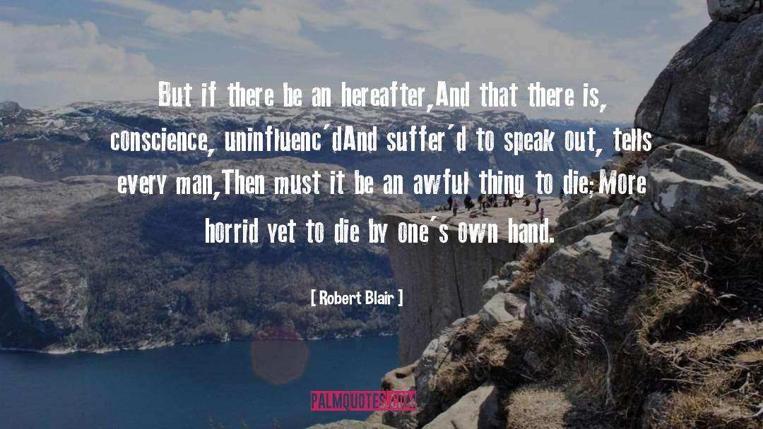 Guilty Conscience quotes by Robert Blair