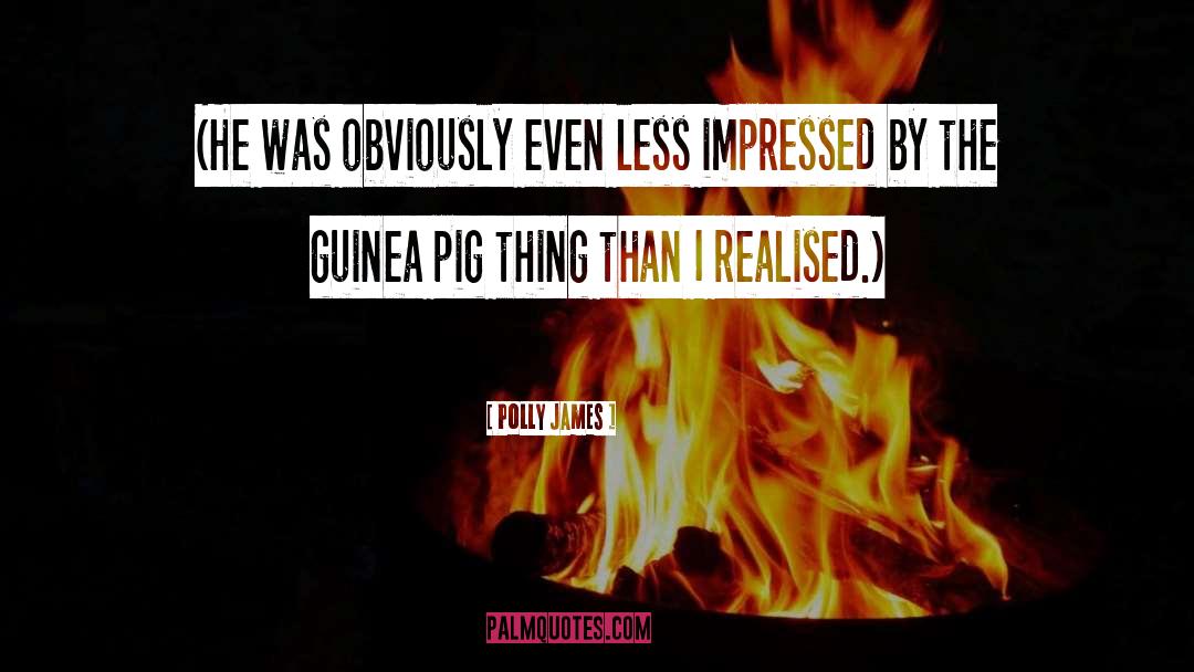 Guinea quotes by Polly James