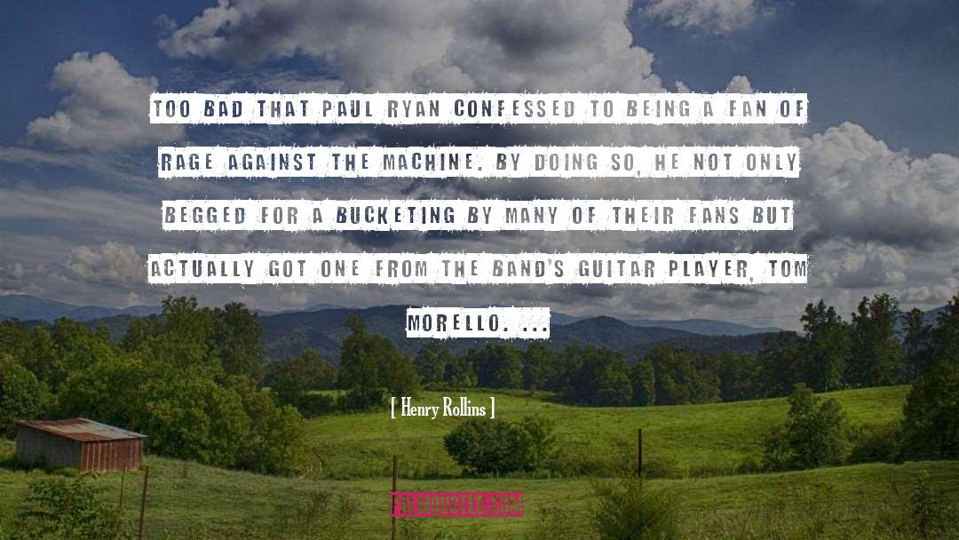 Guitar Player quotes by Henry Rollins