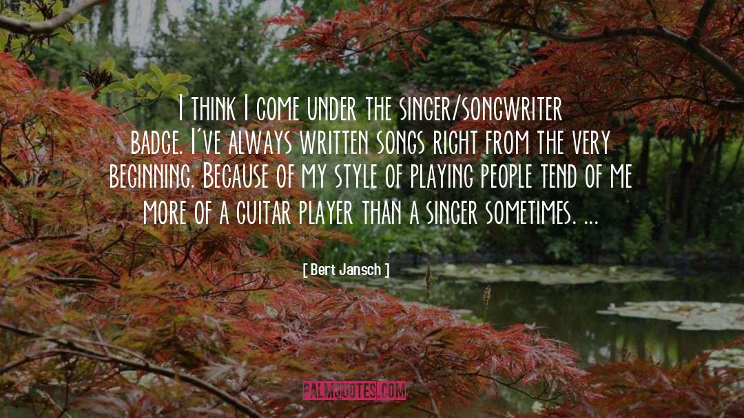 Guitar Player quotes by Bert Jansch