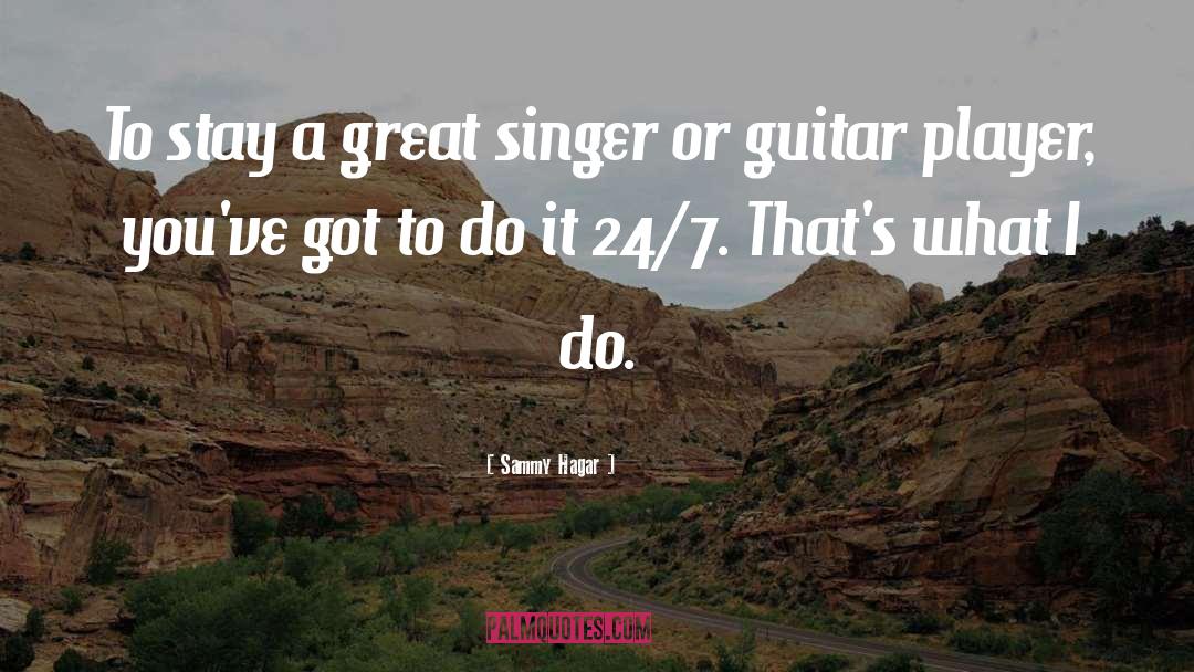 Guitar Player quotes by Sammy Hagar