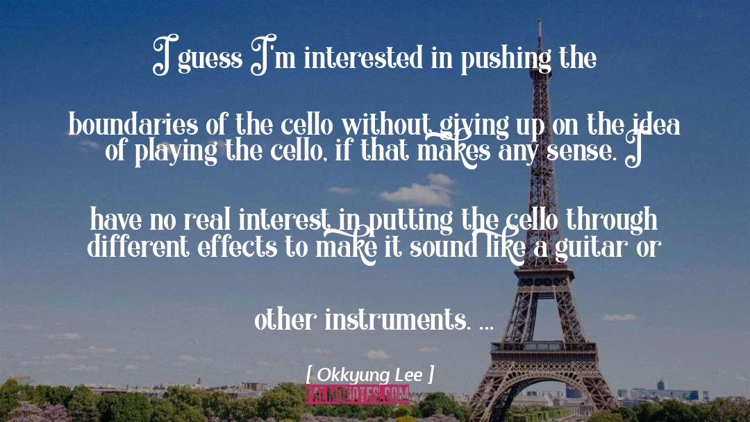Guitar quotes by Okkyung Lee