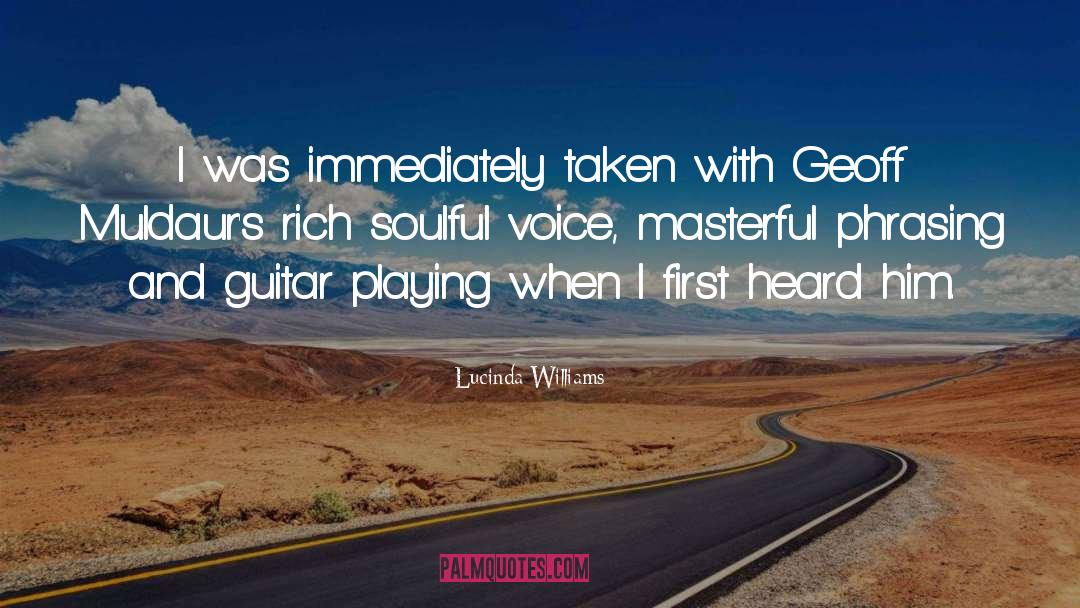 Guitar quotes by Lucinda Williams