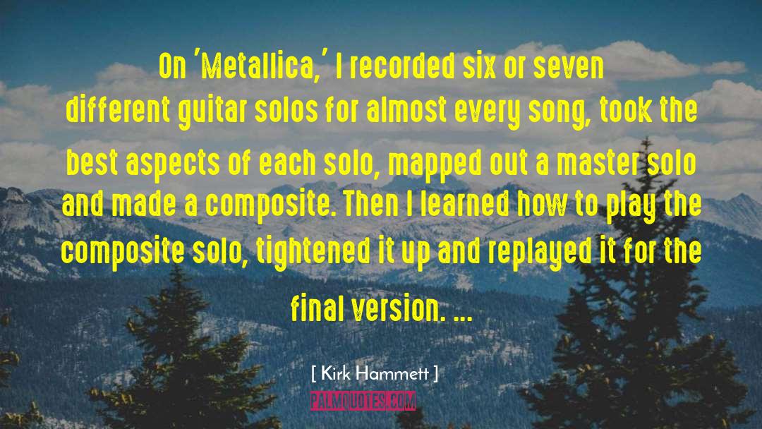 Guitar Solos quotes by Kirk Hammett
