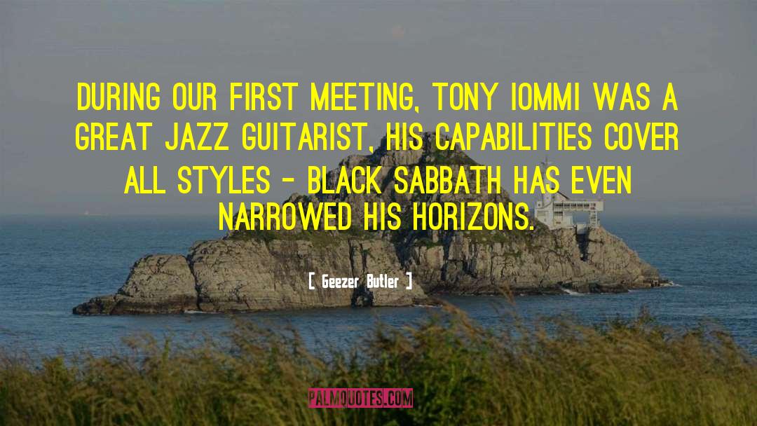 Guitarist quotes by Geezer Butler