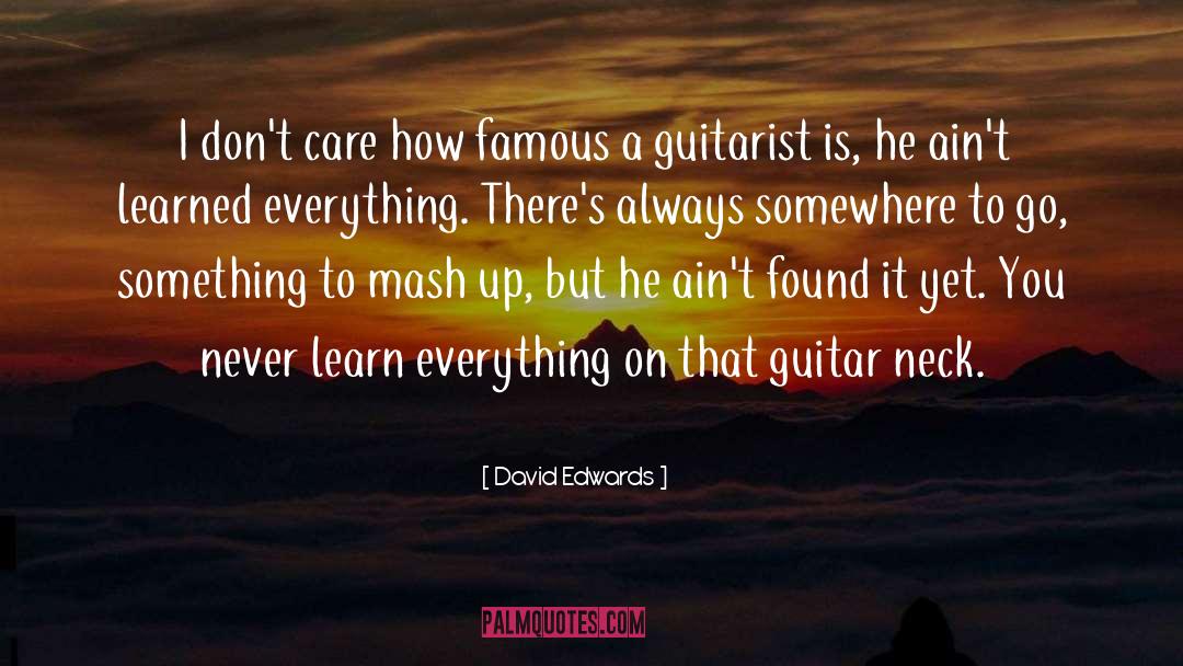 Guitarist quotes by David Edwards